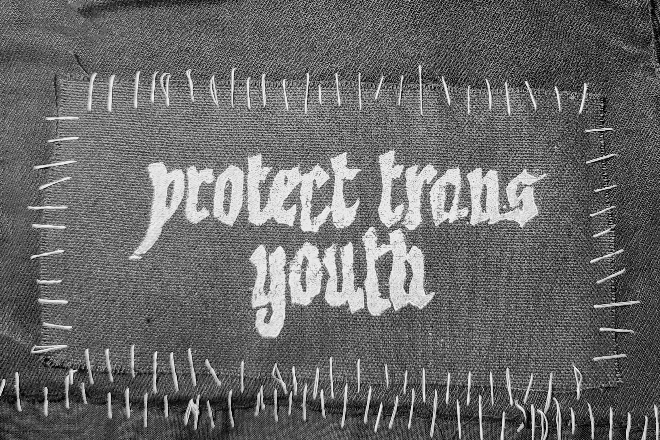 protect trans youth sew on patch